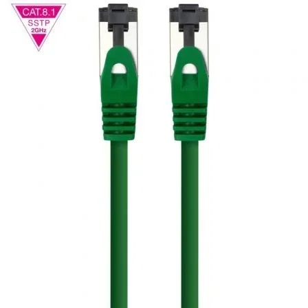 CABLE DE RED LATIGUILLO SSTP CAT8.1 AWG26 2 M VERDE NANOCABLE CABLE DE RED LATIGUILLO SSTP CAT8.1 AWG26 2 M VERDE NANOCABLE